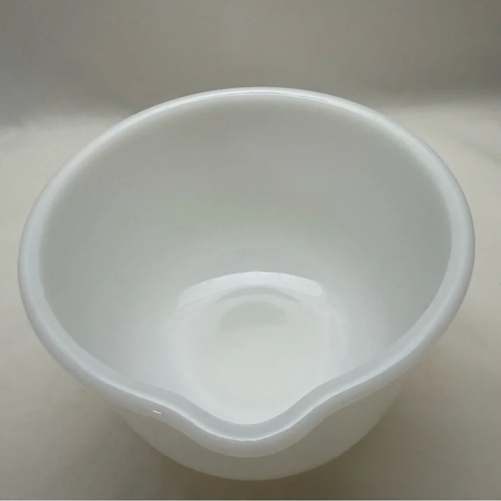 VTG Glasbake 20CJ Milk Glass Bowl For Sunbeam Stand Mixer White